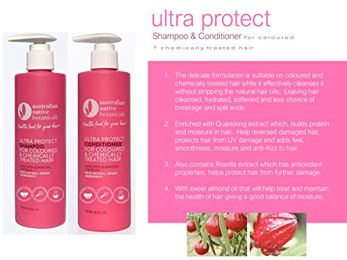 Australian Native Botanicals Ultra Protect Shampoo - for Coloured and chemically treated hair - 250ml