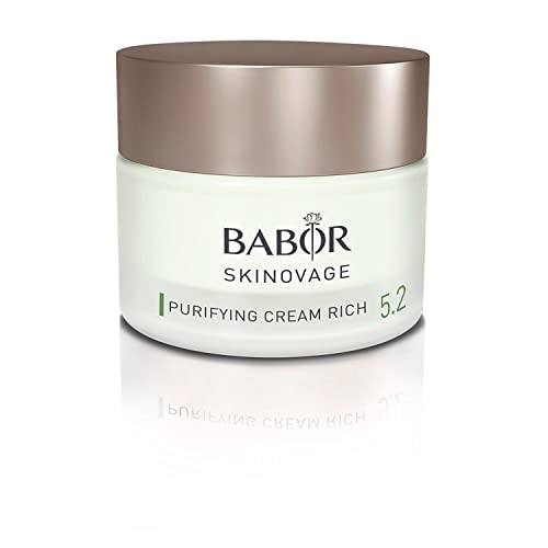 BABOR SKINOVAGE Purifying Cream, Crema facial para pieles con manchas, Crema hidratante clarificante y refinadora de poros, Fórmula vegana, 1 x 50 ml