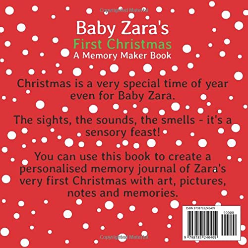 Baby Zara's First Christmas: "A DIY Christmas Memory Maker Book"