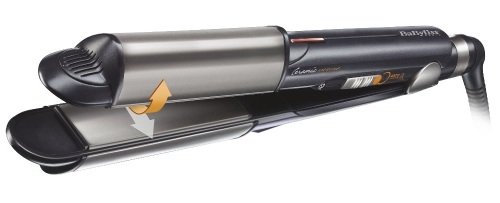 BaByliss iPro 230 iCurl - Alisador y rizador de pelo profesional con recurbimiento de ceramica, temperatura 180 o 230ºC