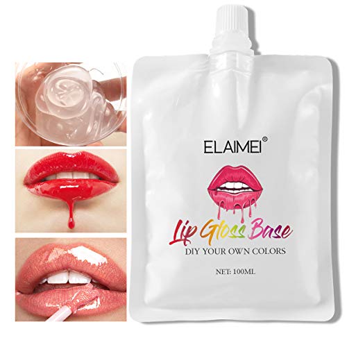 Base de Brillo de Labios, Gel de Brillo de Labios Transparente, Base de Glaseado de Labios Semiacabado, para Brillos de Labios, Glaseado de Labios, Rellenadores de Labios, Lápices Labiales, Hidratante