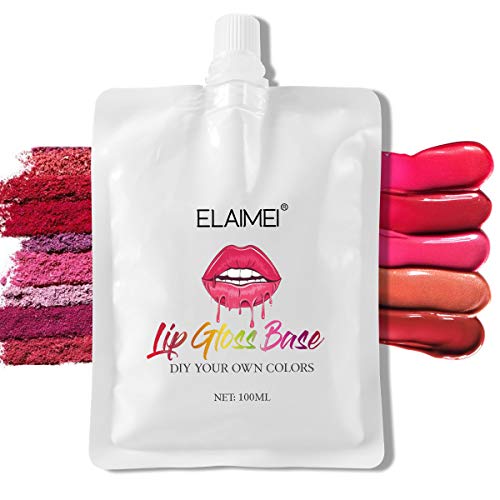 Base de Brillo de Labios, Gel de Brillo de Labios Transparente, Base de Glaseado de Labios Semiacabado, para Brillos de Labios, Glaseado de Labios, Rellenadores de Labios, Lápices Labiales, Hidratante