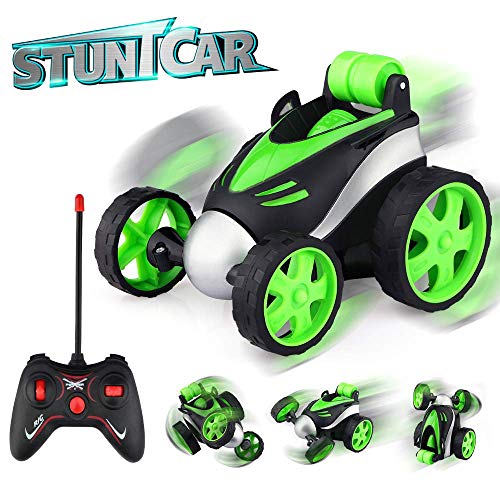 Baztoy Coche Teledirigido,Coche RC Acrobacia Rotación Volteo de 360 Grados, Mini Coches de Juguetes Niños 3 4 5 6 7 8 9 10 11 12 Años, Coche Radiocontrol para Regalos Navidad Cumpleaños