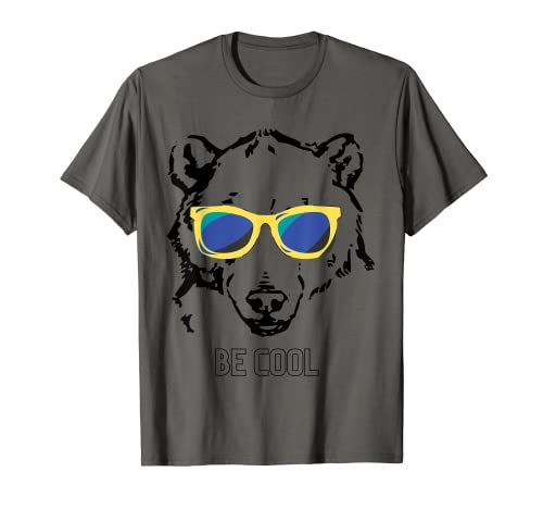 Be Cool Funny Bear Gafas de sol Camiseta