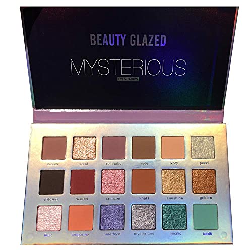 Beauty Glazed 18 colores Shimmer Matte Pigment Glitters Makeup Shine Diamond Paleta de sombras de ojos Smoky Nude Makeup Gloss Larga duración Impermeable Sombra de ojos Cosméticos