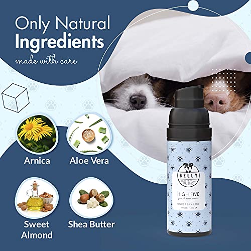 Belly Crema Almohadillas Perros con Aloe Vera - Eficaz Bálsamo Protector de Almohadillas Perro - Balsamo Almohadillas Perro para Patas Agrietadas - Crema Perro, Hidrata y Protege la Nariz Seca, 50ml