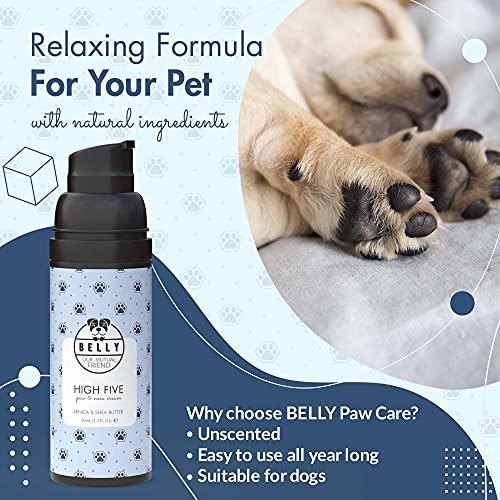 Belly Crema Almohadillas Perros con Aloe Vera - Eficaz Bálsamo Protector de Almohadillas Perro - Balsamo Almohadillas Perro para Patas Agrietadas - Crema Perro, Hidrata y Protege la Nariz Seca, 50ml