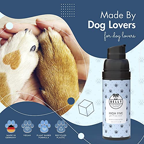 Belly Crema Almohadillas Perros con Aloe Vera - Eficaz Bálsamo Protector de Almohadillas Perro - Balsamo Almohadillas Perro para Patas Agrietadas - Crema Perro, Hidrata y Protege la Nariz Seca, 50ml