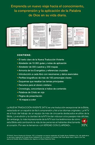 Biblia de estudio del diario vivir NTV, tamaño personal