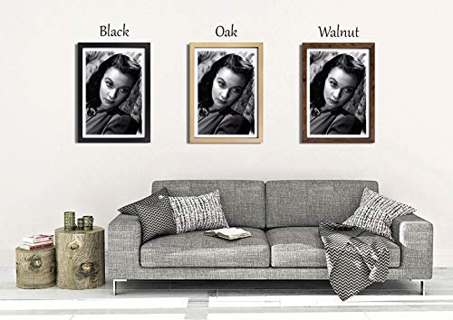 Big Box Art - Cuadro Enmarcado con diseño de Vivian Leigh | Cuadro Decorativo para Pared | Decoración del hogar para Cocina, salón, Comedor, salón, Dormitorio, Pasillo, Oficina, Roble, A2, 62 x 45 cm