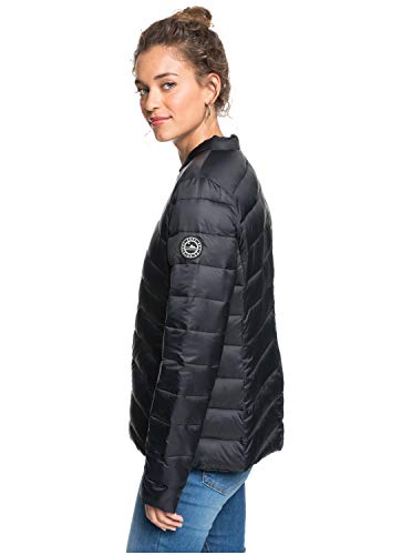 Billabong Coast Road-Chaqueta con Acolchado, Resistente Al Agua, Ligera Y Plegable para Mujer, Anthracite, L