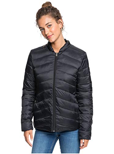 Billabong Coast Road-Chaqueta con Acolchado, Resistente Al Agua, Ligera Y Plegable para Mujer, Anthracite, L