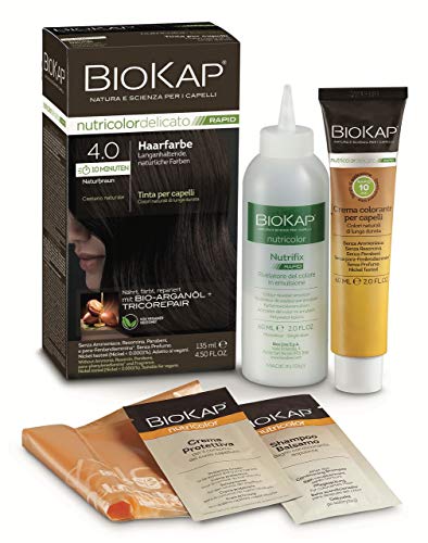 BIOKAP 10 min. Color del cabello 4.0 marrón natural, 135 mililitros