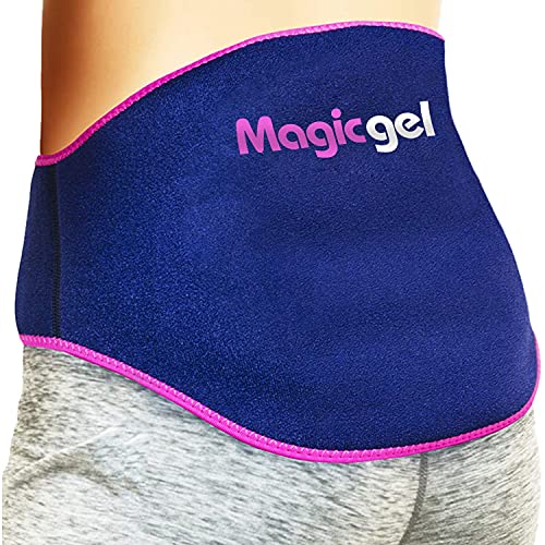 Bolsa de gel frío calor para dolor de espalda y lumbar. Faja congelador o microondas para lesiones y alivio dolores (espalda, lumbares inferiores, nervio ciático y más), de Magic Gel (2 packs)