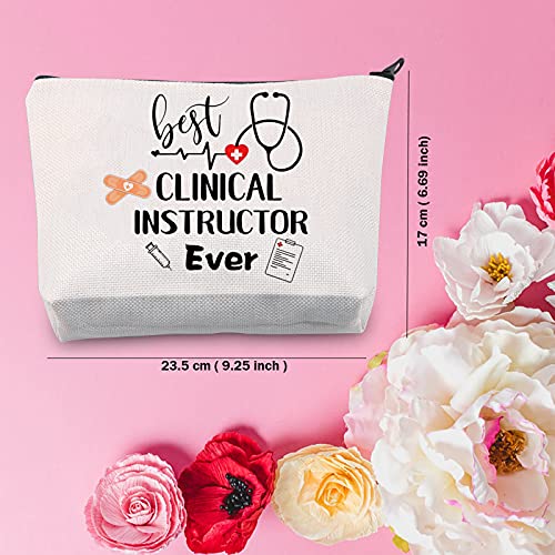 Bolsa de maquillaje para instructor clínico, regalo clínico, mejor instructor clínico, bolsa cosmética, regalo de enfermería clínica para médico o instructor