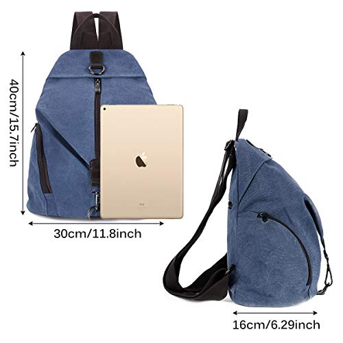 Bolso Mochila Mujer Casual Pequeña Mochilas Mujer Antirrobo, JOSEKO Señoras Bolsa de Viaje Bolsa de Escuela Bolsa Vintage Bolsa de Gran Capacidad Informal para Viajes Senderismo Regalo Mujer