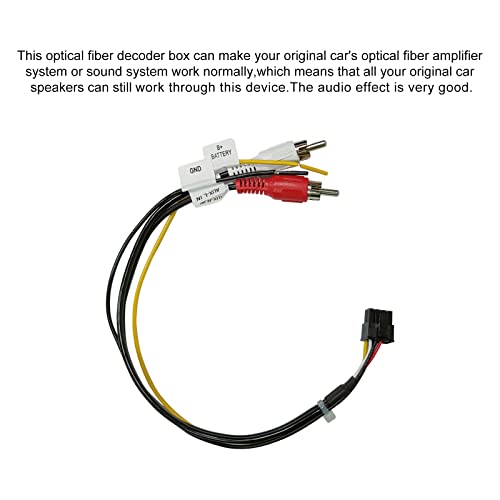 BOOYES Decodificador de fibra óptica de la mayoría de cajas para radio estéreo de coche Mercedes Benz E CLS SLK SL S CL Series (W219 W211 W171) (<2008)