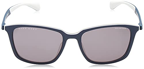 BOSS Hugo 1140/F/S Gafas de Sol, Matte Blue Grey, 56 para Hombre