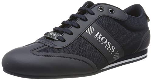 BOSS Lighter_lowp_mxme, Zapatillas Hombre, Azul (Dark Blue 401), 45 EU