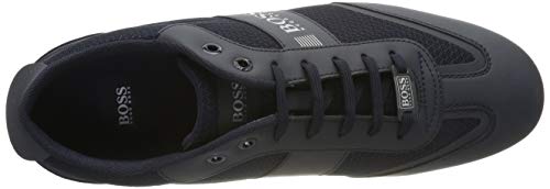 BOSS Lighter_lowp_mxme, Zapatillas Hombre, Azul (Dark Blue 401), 45 EU