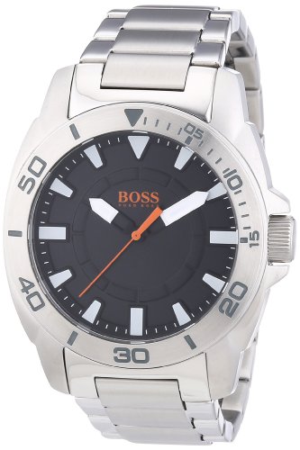 Boss Orange Big Day 1512946 - Reloj analógico de Cuarzo para Hombre, Correa de Acero Inoxidable Color Plateado