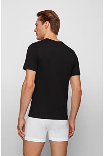 BOSS T-shirt Rn 3p Co, Camiseta, para Hombre, Negro (Black), Large