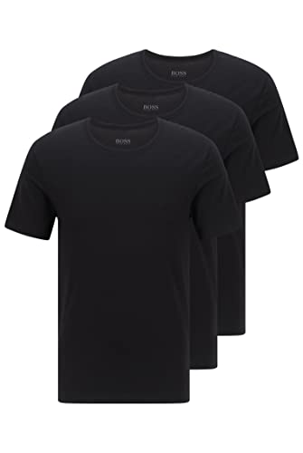 BOSS T-shirt Rn 3p Co, Camiseta, para Hombre, Negro (Black), Large