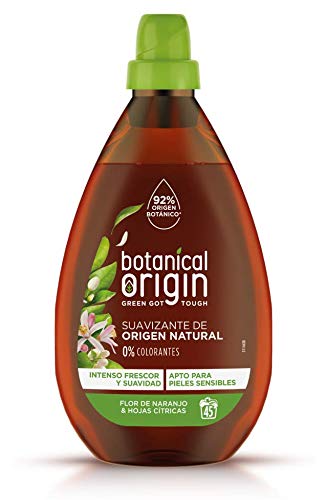 Botanical Origin Suavizante para ropa ecológico apto para pieles sensibles, Fragancia Flor de Naranjo y Hojas Cítricas - 45 lavados