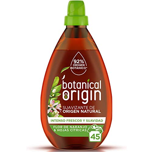 Botanical Origin Suavizante para ropa ecológico apto para pieles sensibles, Fragancia Flor de Naranjo y Hojas Cítricas - 45 lavados