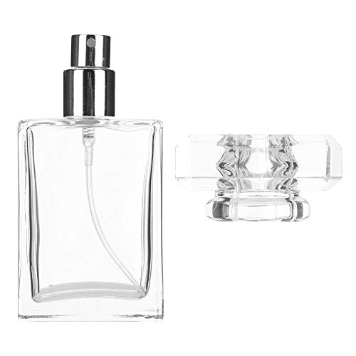 Botella de perfume vacía portátil de 30 ml Contenedor de olores duradero transparente para contener perfume o cosmético (transparente)