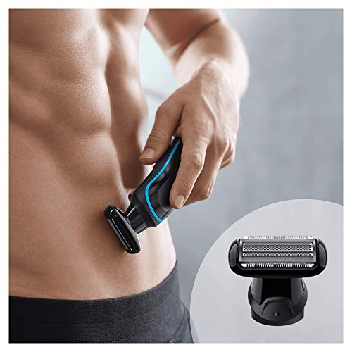 Braun MGK3080 - Set de afeitado multifunción 9 en 1, depiladora masculina, recortadora de barba, cortapelos profesional hombre, negro