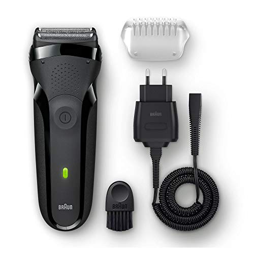 Braun Series 3 300s Men's Electric Shaver/Rechargeable Electric Razor, Black