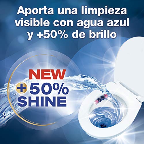 Bref Blue Activ Floral Cesta WC (pack de 10 unidades), limpia baño para un WC siempre limpio y fresco, limpiador de baños con fórmula antical que elimina la suciedad