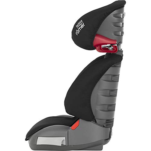 BRITAX RÖMER Silla Coche ADVENTURE Flexible con Protecciones Laterales Niño de 15 a 36 kg, Grupo 2/3, de 3,5 Años a 12 Años, Cosmos Black, No tiene ISOFIX