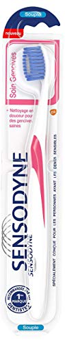 Brosse à Dents Sensodyne, Soin Gencives, Pour Dents Sensibles, Souple