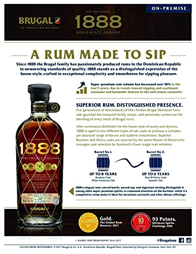 Brugal 1888 Ron Gran Reserva, 40% - 700 ml