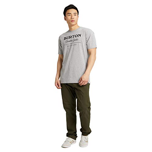 Burton Durable Goods Camiseta, Hombre, Gray Heather, XS