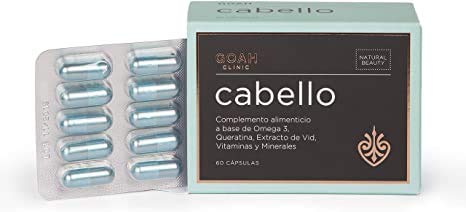 Cabello Pack 3 meses - Goah Clinic, Cosmética en cápsulas, Nutricosmética para fortalecer el cabello