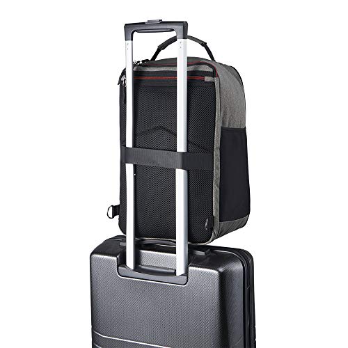 Cabin Max Manhattan Stowaway 40x25x20cm – Maleta de Cabina para Ryanair 40x20x25 Maleta de Viaje Barata Nuevas Regulaciones sobre Equipaje Gratuito en Vuelos de Ryanair (Red Detail)