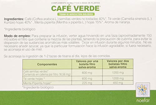 Cafe Verde Tisana Bio 20 Bolsitas