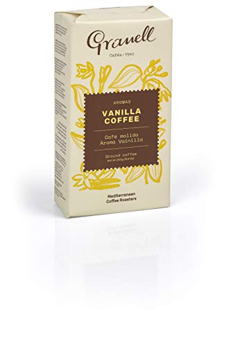 Cafés Granell - Aromas - Café Vainilla | Cafe Molido 100% Café Arabica Café con un Ligero Toque de Vainilla - 250 g