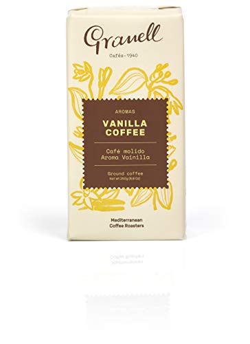 Cafés Granell - Aromas - Café Vainilla | Cafe Molido 100% Café Arabica Café con un Ligero Toque de Vainilla - 250 g