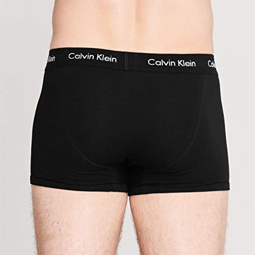 Calvin Klein - 2 calzoncillos tipo bóxer, ajuste cómodo, ropa interior blanco Black/black Medium