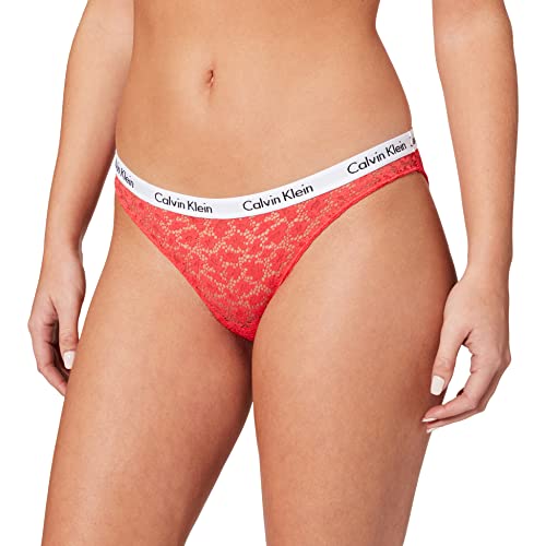 Calvin Klein Bikini Estilo Ropa Interior, Strawberry Shake, L para Mujer