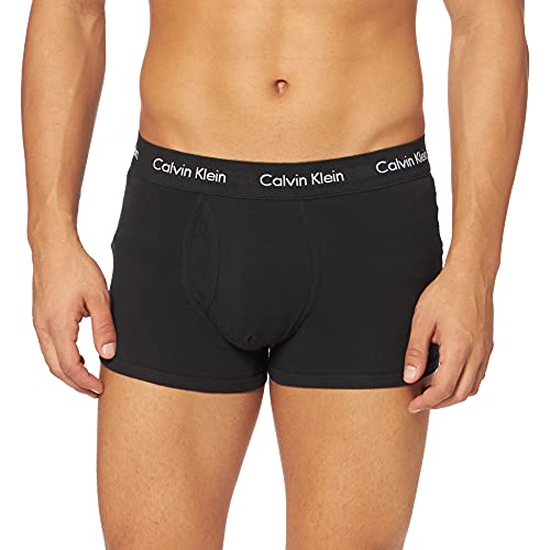 Calvin Klein Boxershorts-Modern Essentials Bóxer, Negro (Black 001), L para Hombre