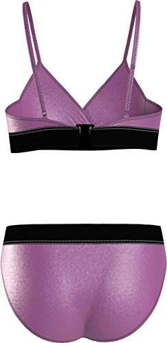 Calvin Klein Crossover Triangle Bikini Set Salida de Bao, Summer Fuchsia, 14-16 Jahre para Niñas