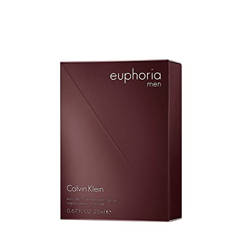 Calvin Klein Euphoria Men, Eau de Toilette para hombres, tamaño de viaje, 20 ml