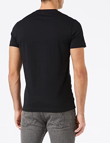 Calvin Klein Iconic Monogram SS Slim tee Camiseta, Negro (CK Black Bae), S para Hombre