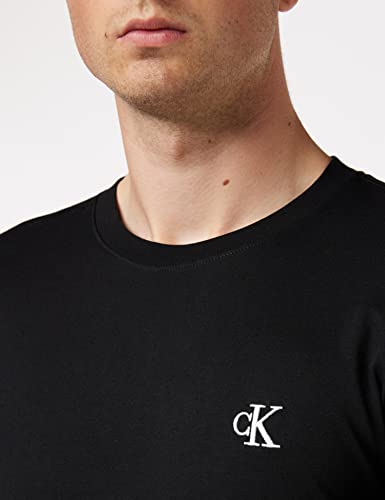 Calvin Klein Jeans CK Essential Slim tee Camiseta, Negro, S para Hombre