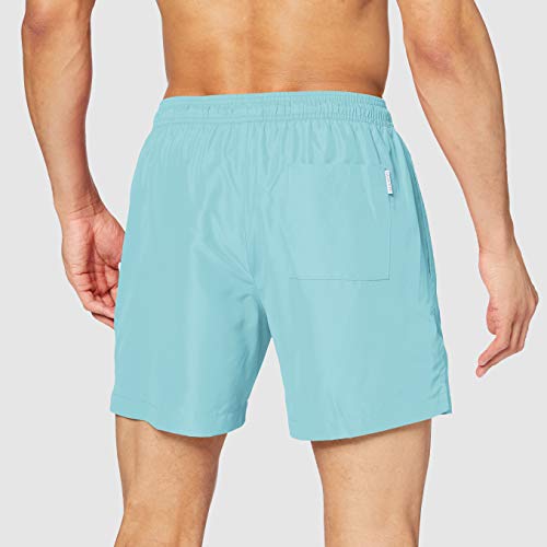 Calvin Klein Medium Drawstring Bañador, Air Blue, S para Hombre